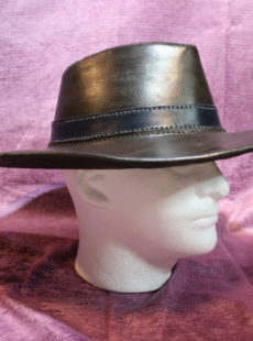 Picture of small leather cowboy hat