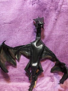 Picture of leather pet shoulder dragon