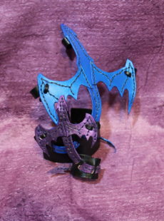 Picture of leather wrist dragons