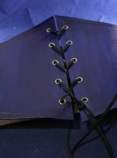 Picture of blue leather corset