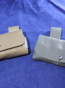 Picture of leather vial belt pouches