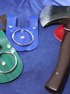 Picture of hard leather axe frog